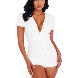 ROMA CONFIDENTIAL lounge Romper with snaps size Medium